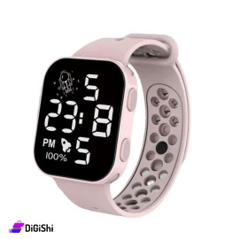 LED RF02 Silicone Digital Watch Pink