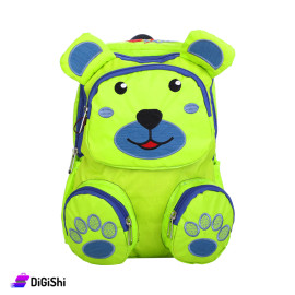 EXperto Two Layers Backpack with Teddy Bear Shape - Purple