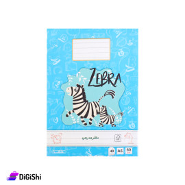 دفتر مدرسي لغة عربية الهاشمية 40 صفحة رسمة Zebra - أزرق