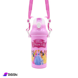 PRINCESS Transparent Cover Plastic Water Bottle - Pink