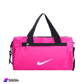 NIKE linen Fabric Hand And Shoulder Sports Bag - Neon Pink