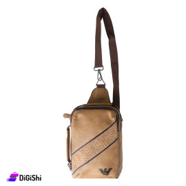 GIORGIO ARMANY Men's Leather Handbag and Shoulder Bag -Hazel
