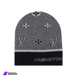 Louis Vuitton Black Monogram Eclipse Logo Beanie Hat