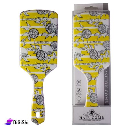 large lemon hair brush