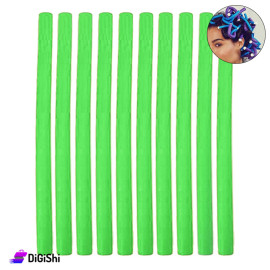 Long Hair Rollers Size 2 - Green