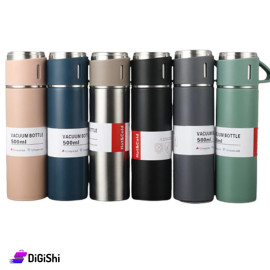 Stainless Steel Thermos with 3 Cups