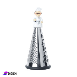 Large Stainless Steel Hand Ggrater with Chef Shaped Handle