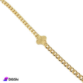 Van Cleef Women's Chain Bracelet with Flower - Gold
