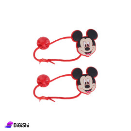 Girl's Rubber Hair Tie - Miki Mouse Shape