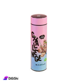 Stainless Steel Thermos With Digital Temperature Display 500 ML - Pink & Blue
