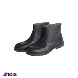 POTENZA Men's Chelsea Wax Printed Medical Boots - Black