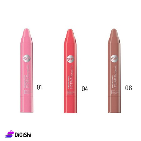 Bell HYPOAllergenic Soft Colour Moisturizing Lipstick - 01 & 04 & 06
