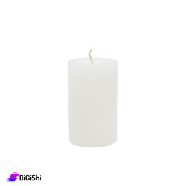 Wide Cylinder Candle - White