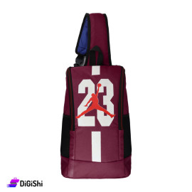 Jordan Single Layer Sports Shoulder Bag - Dark Red