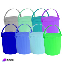Homy Plast Versatile Plastic Bucket with Lid