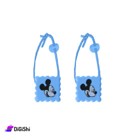 Pair of Mickey Mouse Girls' Hair Ties - Blue