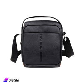 FASHION Men's Two Layer Hand and Shoulder Bag - Black