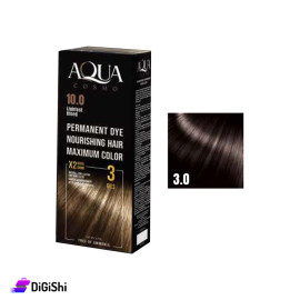 AQUA COSMO Permanent Hair Dye - Dark Brown 3.0