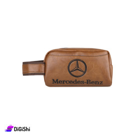 حقيبة يد رجالية جلد Mercedes-Benz - عسلي