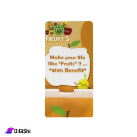 Plexi Mobile Holder with Base Fruits  - Orange