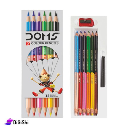 أقلام تلوين خشبية  DOMS BI-Colour