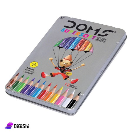 أقلام تلوين خشبية DOMS 12 Colour Pencils