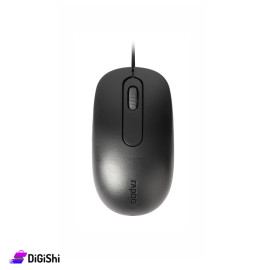 RAPOO N200 Wired Mouse - Black