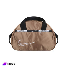 NIKE Fabric Sports Bag with Hidden Zipper - Bronze