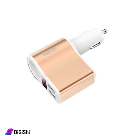 hoco Z10 Digital Display Car Charger With Lighter