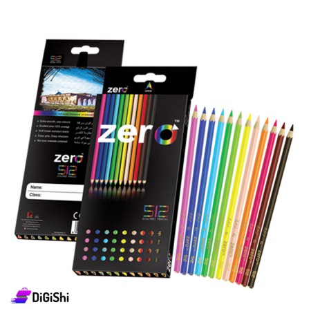 أقلام تلوين خشب طويلة ZERO Color Pencils 512