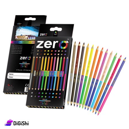 أقلام تلوين خشب مزدوجة ZERO Color Pencils 512 Dous