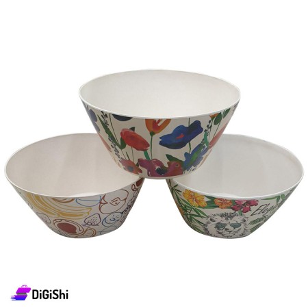 Bamboo Bowl With Various Designs