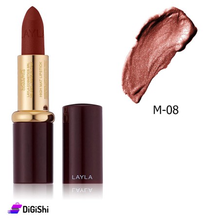 LAYLA MAT LIPSTICK - LIP PAQUE Brown Lipstick