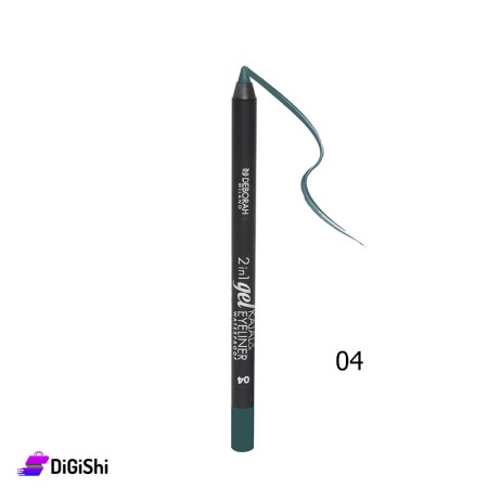 قلم تحديد العين زيتي DEBORAH 2 In 1 Gel Kajal & Eyeliner