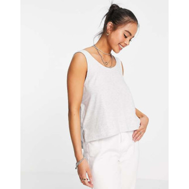 Topshop Womens Grey Sleeveless Blouse ANF3349