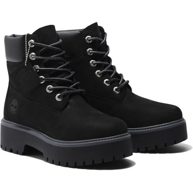 Timberland Womens Black Stone Street Lace Up Waterproof Boot 