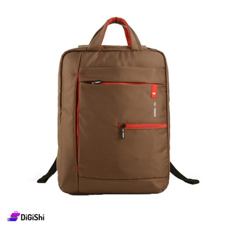 Crown Cloth 15.6 Inches Laptop Backpack & Hand - Brown