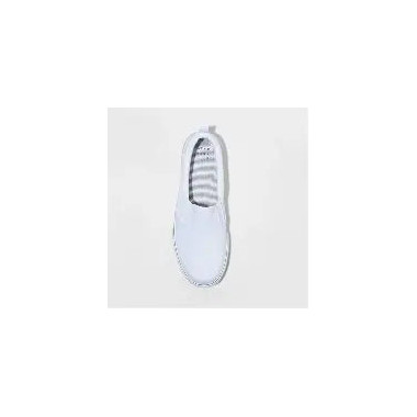 A New Day Womens White Millie Twin Gore Slip-On Sneaker 