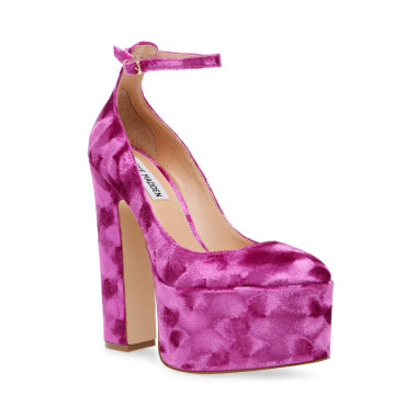 Steve Madden Womens Pink Skyrise Heel 