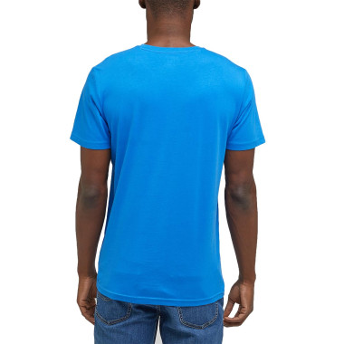 Lee Mens Blue Ferris Patch Logo T-Shirt 