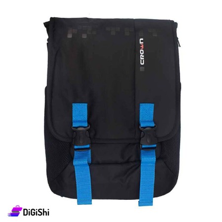 حقيبة لابتوب ظهر قماش 17.3 بوصة Crown BPH-3315 - أسود وأزرق