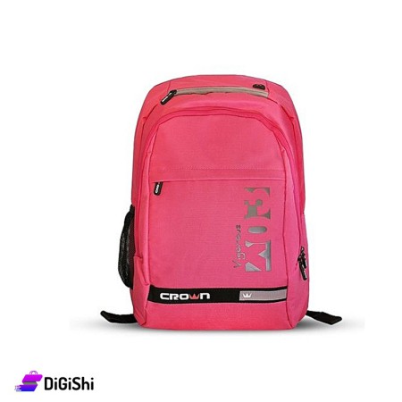 Crown Laptop Backpack - Pink