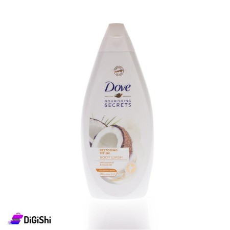 Dove Nourishing Secrets Body Wash with cocont oil & almondy