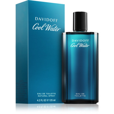 Davidoff Mens Cool Water Eau De Toilette Natural Spray 125ml 
