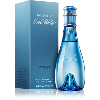 Davidoff Womens Cool Water Eau De Toilette Natural Spray 100 ml 