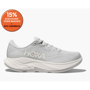 Hoka Womens Light Grey Rincon 4 Sneakers 