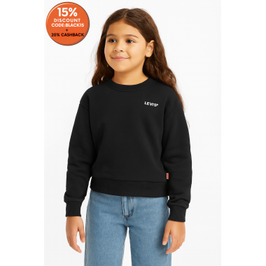 Levis  Girls Black Sweatshirt ABFK222 shr