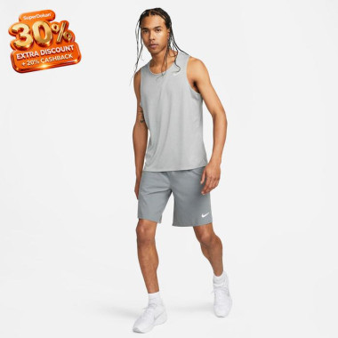 Nike Miler Mens Light Gray Dri-FIT Running Tank Top 