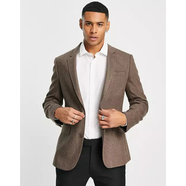 Asos Design Mens Brown Blazer ANF1658