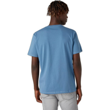 Wrangler Mens Blue Graphic Tee T-Shirt 